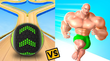 Going Balls vs Muscle Rush🌟🔥🤪3DWalkthrough Android iOS Gameplay SSM28