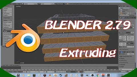 DPTV Blender 2.79 Tutorial 3  (Extruding)