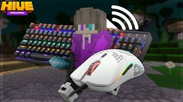 Keyboard ASMR & Mouse Sounds + Motion Blur Test V2 // Minecraft Bedrock Hive