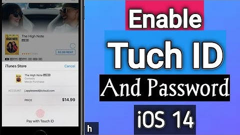 How To Put Tuch ID for ApStore || Tuch ID For Apps Purchases ios 14