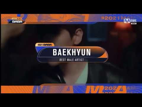 EXO S Baekhyun Won Best Male Artist At 2021 Mnet Asian Music Award MAMA 