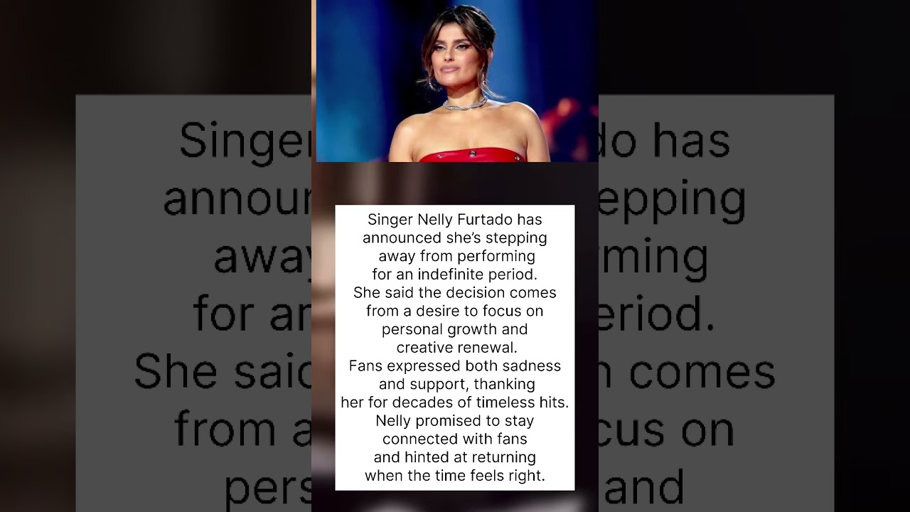 Nelly Furtado Takes Indefinite Break From Performing 