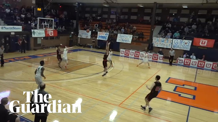 Ongelooflijke buzzer beater-shot over het hele veld zorgt voor winst in basketbalwedstrijd