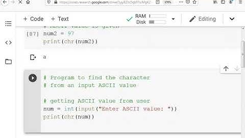 Convert ascii to char python