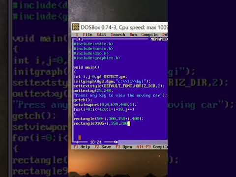 Monster truck in c language || With Turbo c++ || #shorts #viral #Techamatuer