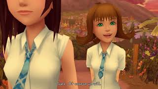 Kingdom Hearts II Final Mix Theater Mode Scene 056- Kairi and Selphie