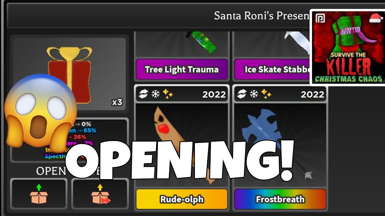 CHRISTMAS CRATES OPENING! SPENDING 30K+ COINS! ️ || Survive the Killer ...