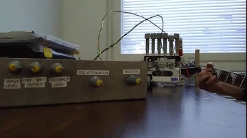 Final sound demo on the prototype tape echo effect