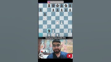 Smothered mate Puzzle #15 | PlayChessWithAbhishek #chess #playchess #chessindia