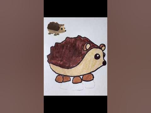 How to draw Hedgehog | Adopt Me Roblox #drawing - YouTube