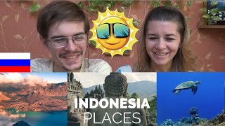 10 Best Places to Visit in Indonesia - Travel Video | Russian reaction