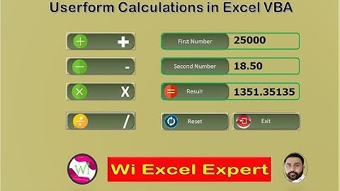 Userform Calculations in Excel VBA