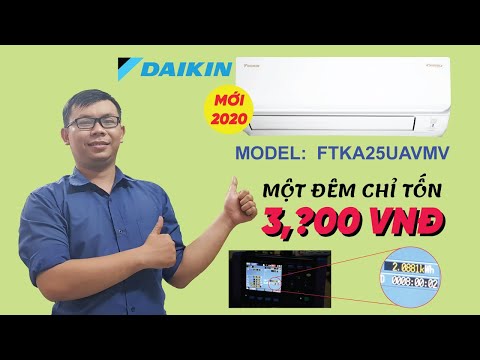 Review máy điều hoà (máy lạnh) Daikin mới nhất 2020 (9000Btu/h - 1.0 hp) - Model FTKA25UAVMV.