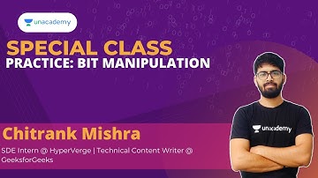 Practice: Bit Manipulation | Special Class | Chitrank Mishra