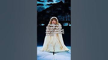 how many curse words in each taylor swift album? #taylorswift #taylorsversion #cursewords #albums
