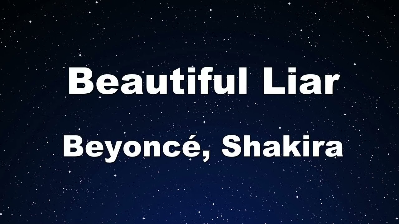 Karaoke♬ Beautiful Liar - Beyoncé, Shakira 【No Guide Melody】 Instrumental, Lyric
