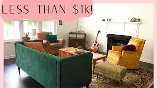 Thrifting our entire home decor! How to save money while furnishing your home