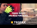 High visibility safety gloves  tegera 8820 and 8821 en