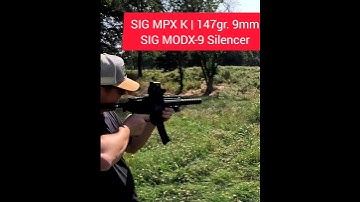 MPX K SBR Suppressed Sig MODX-9 Silencer. #shorts #short #ytshorts #outdoors #edc #mpx