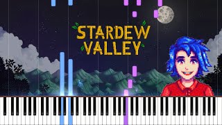 Winter (Nocturne of Ice) - Stardew Valley Piano Cover | Sheet Music [4K]