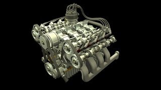 S4, S6, V6, V8 & V12 Engine Animation