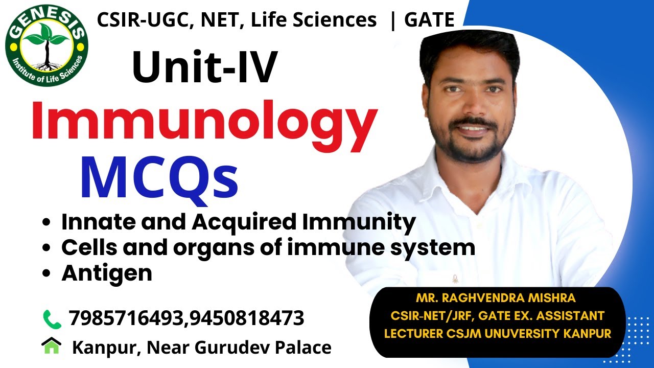 MCQs | Innate and Acquired Immunity | Antigen | Immunology |#genesis_institute