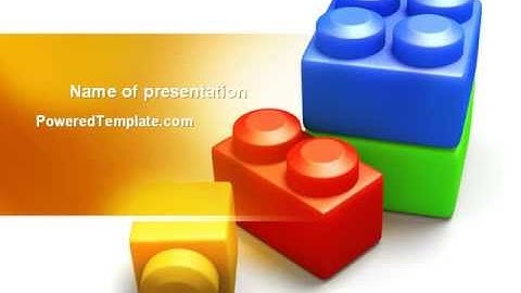 Lego Bricks PowerPoint Template by PoweredTemplate.com