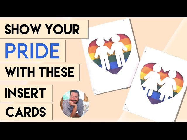 Gay Pride Greeting Card Using my Cricut Explore 2 - with Mx Domestic 