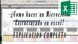 ¿Como hacer un Microciclo Estructurado en excel? Explicación completa