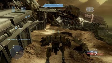 Halo 4 PC MCC Multiplayer - Team Heavies On Wreckage Heavy