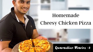 Best Homemade Cheesy Chicken Pizza Recipe  | Pizza Dough| Wild Cookbook screenshot 5