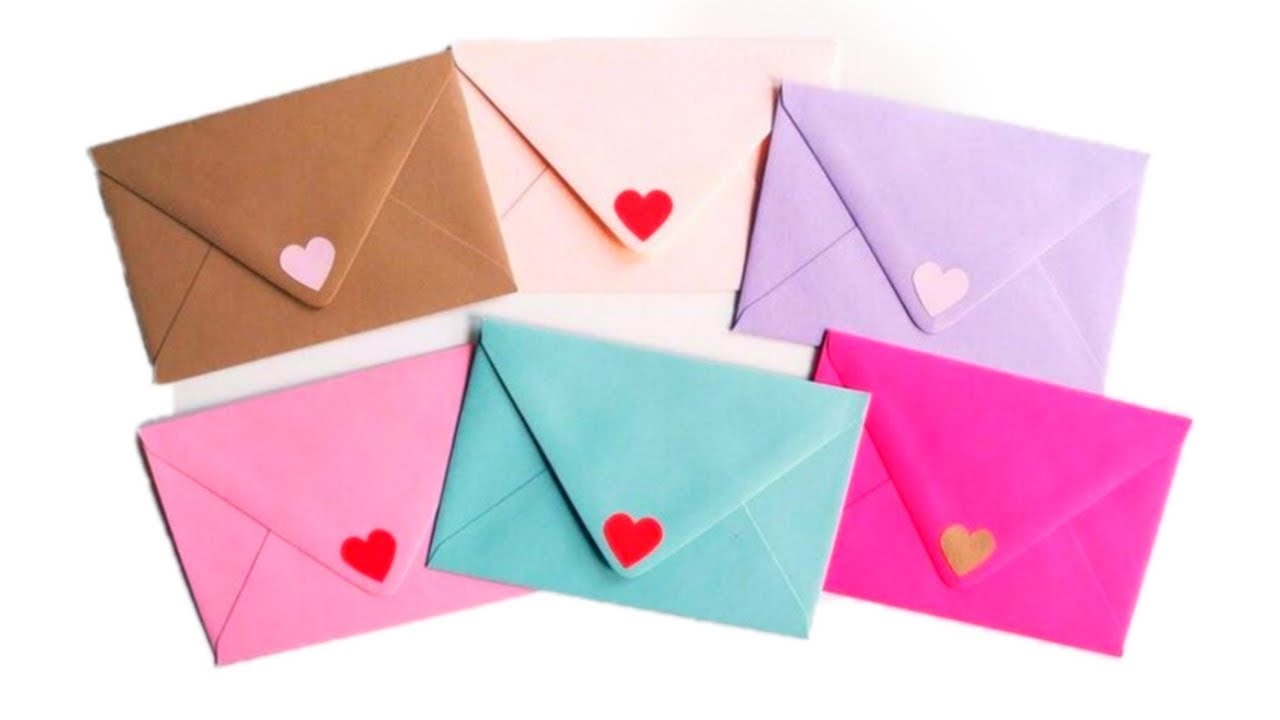 How to make paper envelope | mini envelope | DIY easy envelope ideas ...