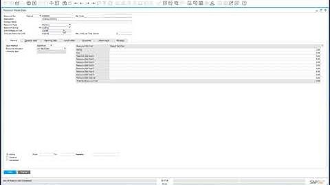 SAP Business One for Manufacturing   Resource Unit of Measure & Run Time Calculation