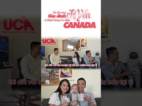 Gia đình khách hàng UCA nhận thẻ thường trú nhân Canada