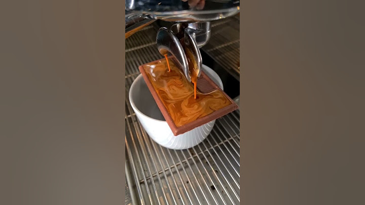 Beautiful chocolate espresso shot🍫☕️