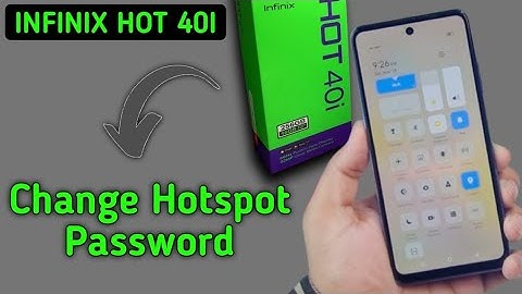 Infinix Hot 40i Hotspot password kaise change kare, how to set another password on Hotspot in infini