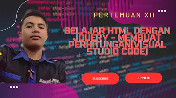 Belajar HTML dengan Jquery - Membuat Perhitungan(Visual Studio Code)