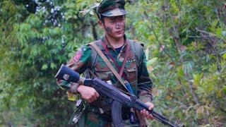 Video thumbnail of "ကာမ်ဆနာတ်ဇာ;ဘျာည်း - TNLA Soldier song"