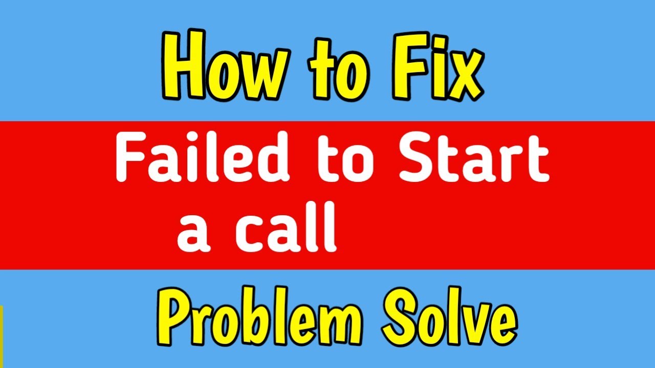First Call Cannot Fix Fix Failed to Start a Call in Imo App Problem Solve | Failed to Start a ...