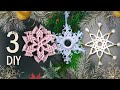 DIY Christmas Ornaments Macrame Snowflakes You Must See