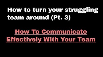 Performance Training For Manager Part 3