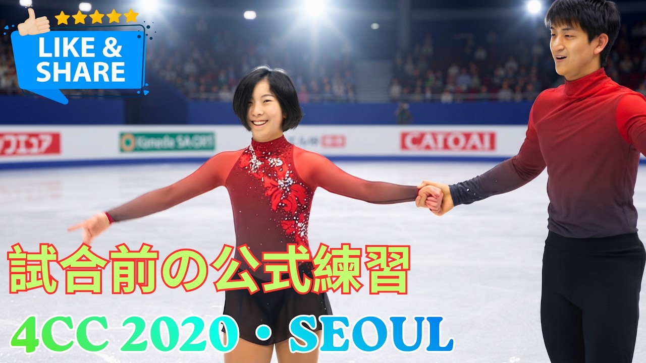 【りくりゅう】試合前の公式練習|四大陸選手権2020