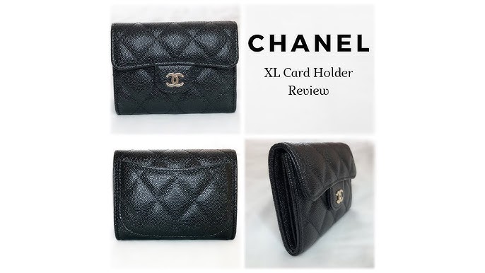 Review and what fits in the Chanel XL card holder w Back Pocket 