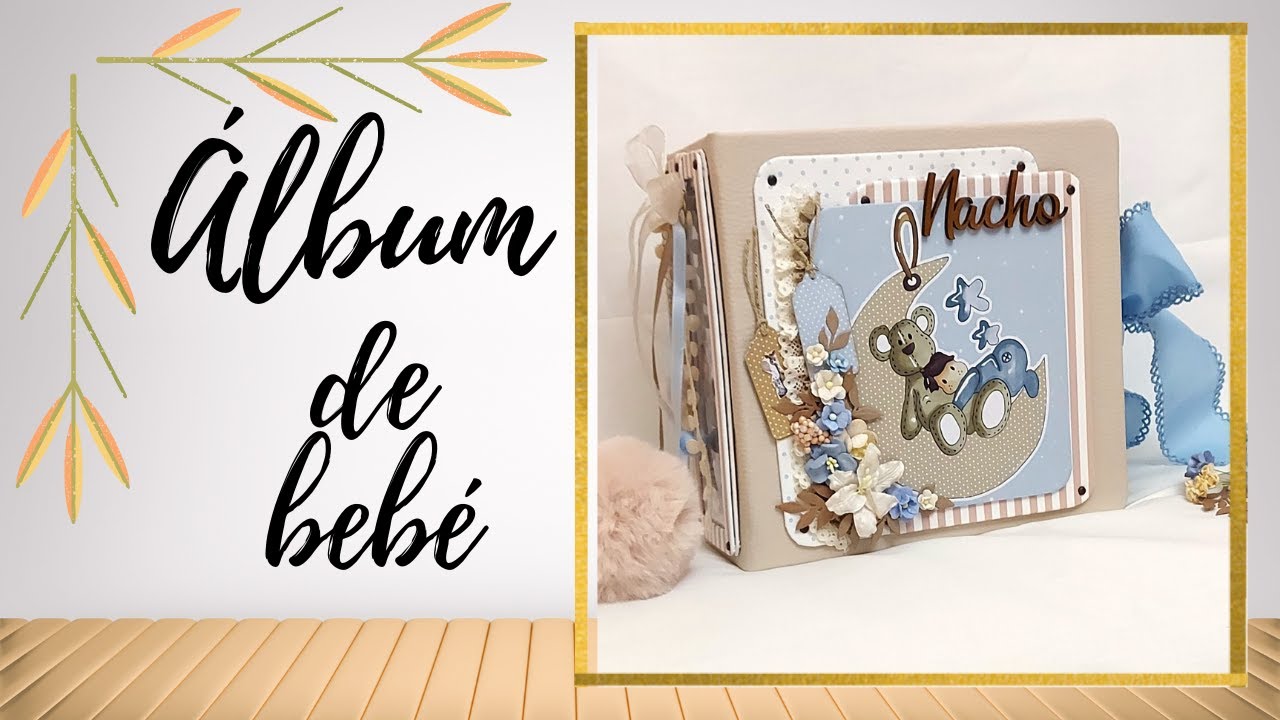 ÁLBUM DE BEBÉ CON LA COLECCIÓN DE NURIA SCRAP & AND TIPS . #popup #album # bebe 