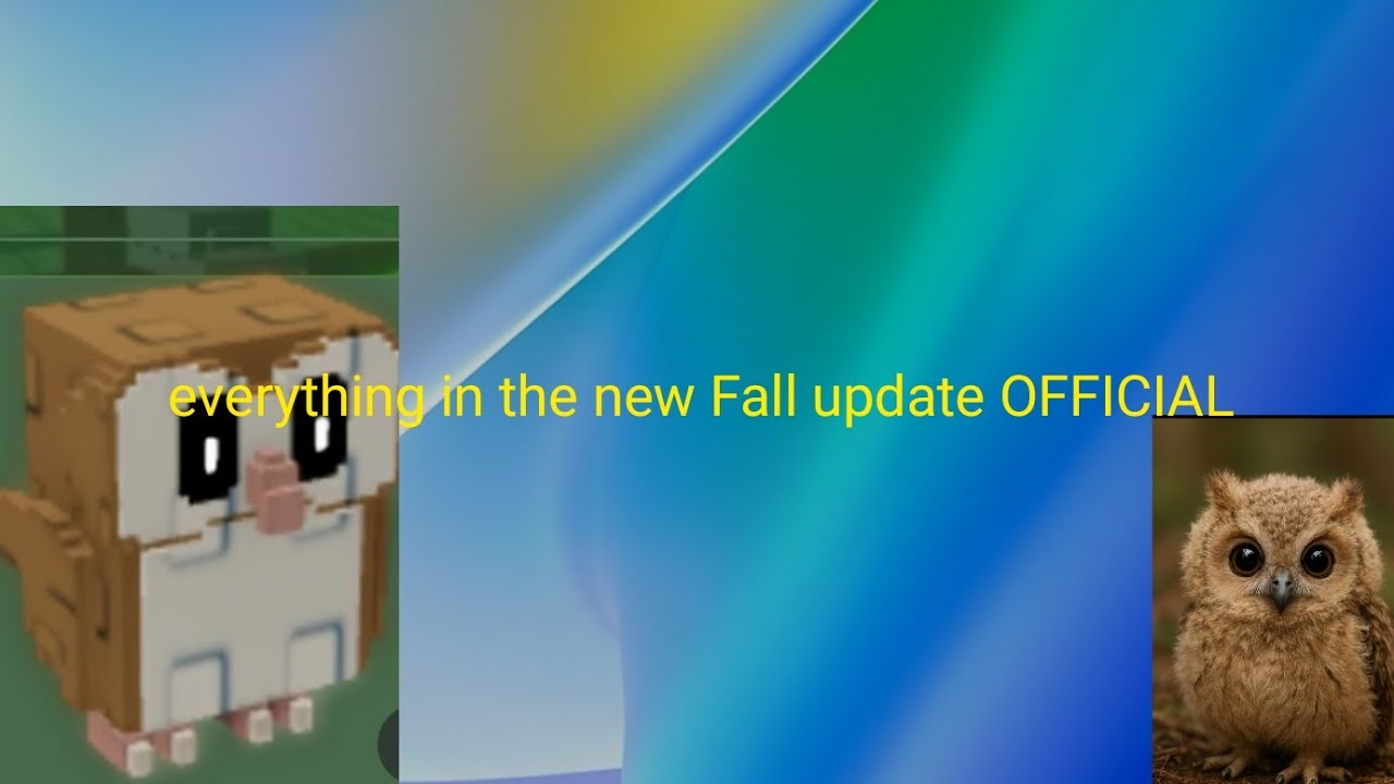 Everything in the new Fall update OFFICIAL - YouTube