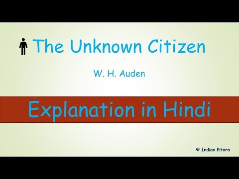 The Unknown Citizen