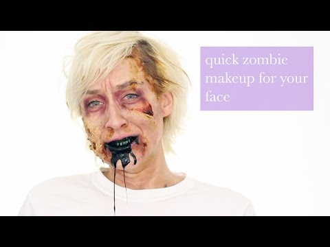 Last Minute Costume Zombie Makeup Tutorial | Kiki G