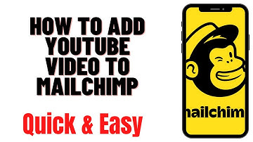 HOW TO ADD YOUTUBE VIDEO TO MAILCHIMP 2024