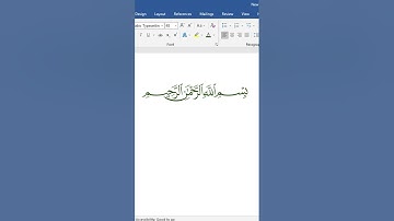 How to Write Bismillah in MS Word using Code | Writ ﷽ in MS Word | write Arabic word in MS word
