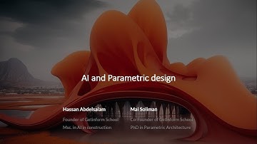 AI + parametric design lecture by Mai Soliman and Hassan Abdelsalam with SAE school #ai #midjourney